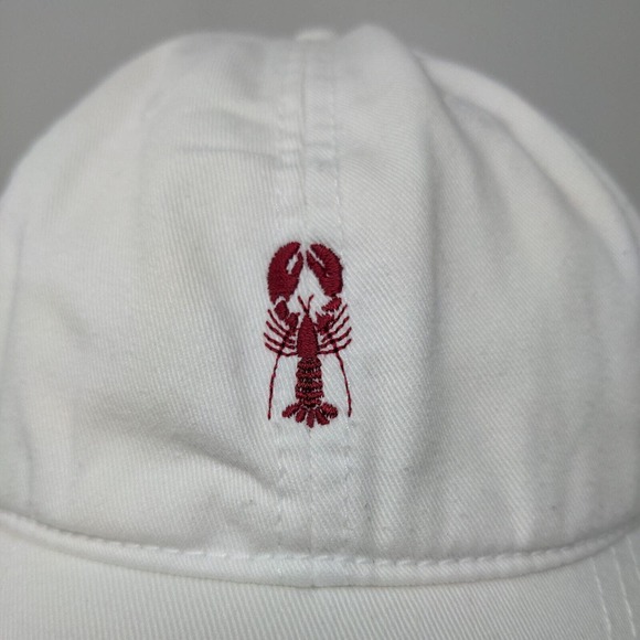 Cuffy's of Cape Cod Men's Slideback Hat White Size Adult Embroidered Lobster - Picture 3 of 8